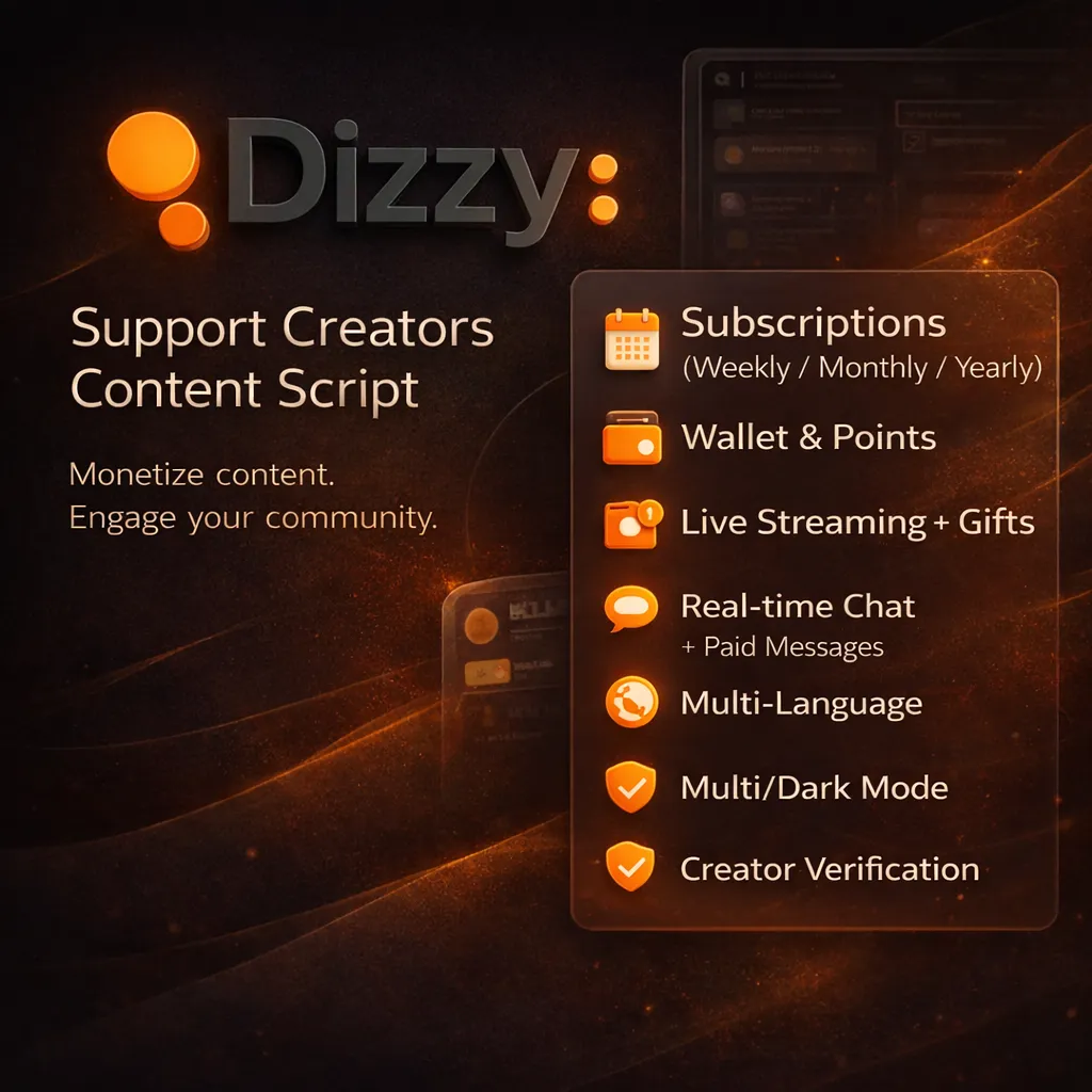 Dizzy Support Creators product preview