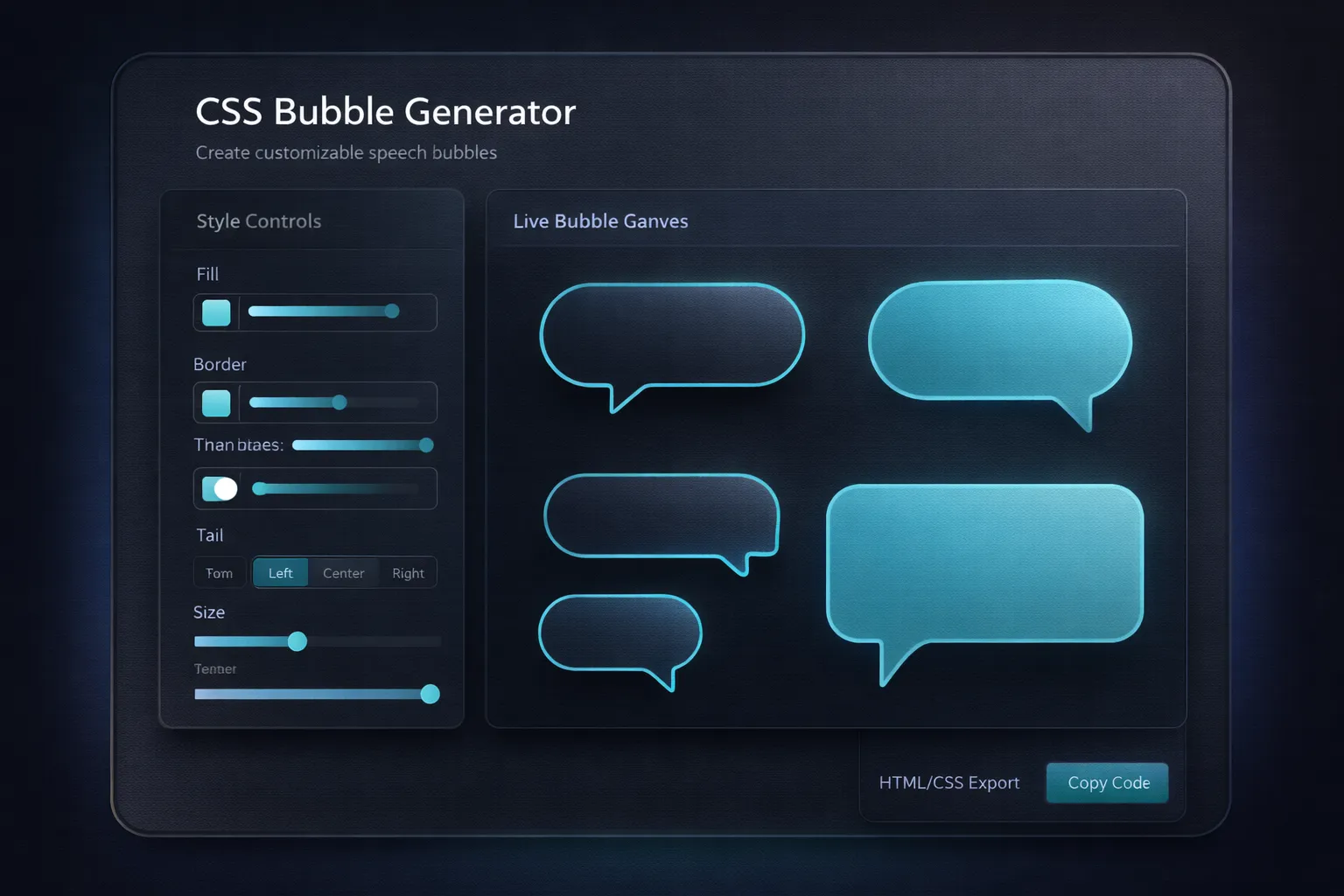 CSS Bubble Generator cover