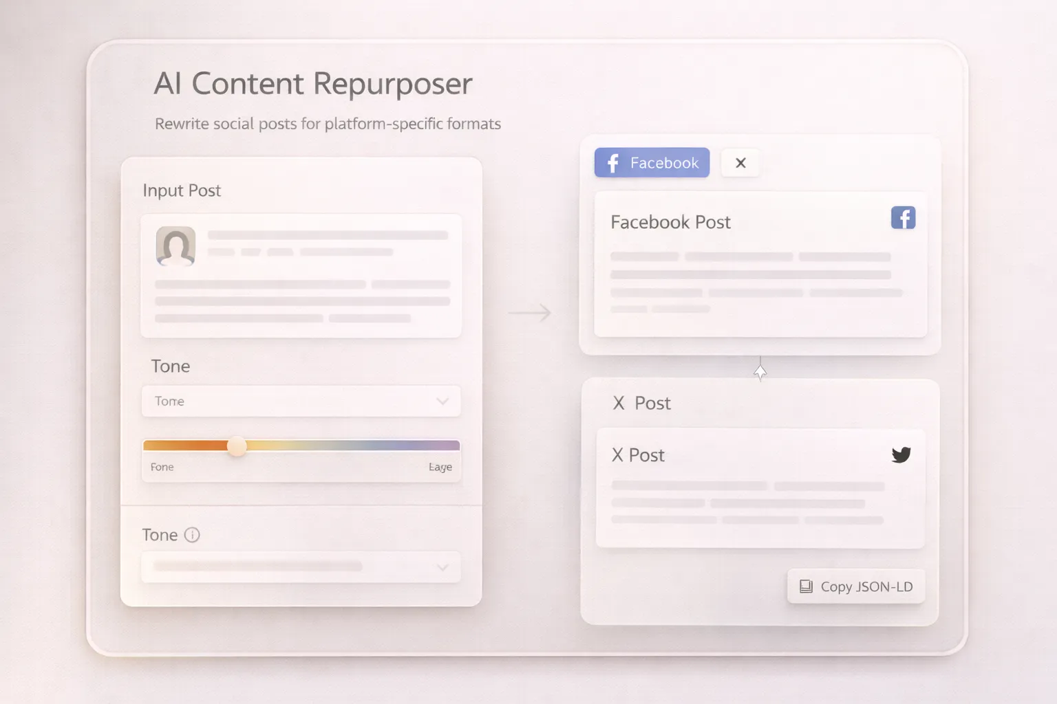 Facebook & X Post Rewriter cover