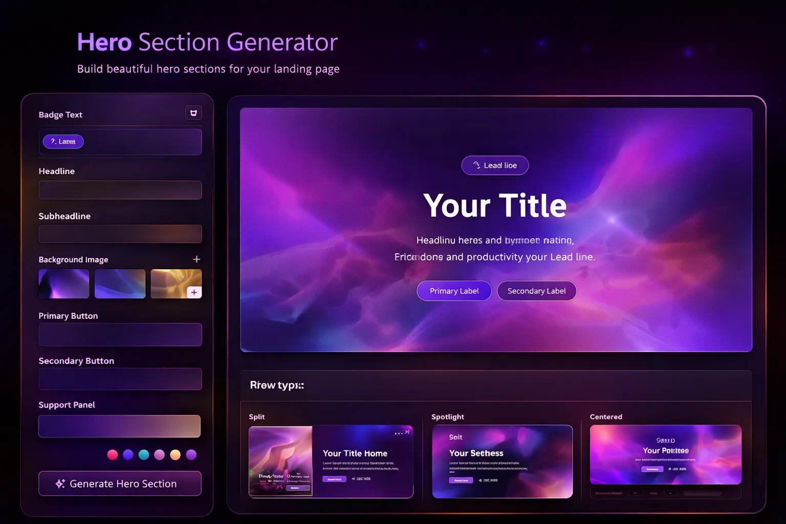 Hero Section Generator cover