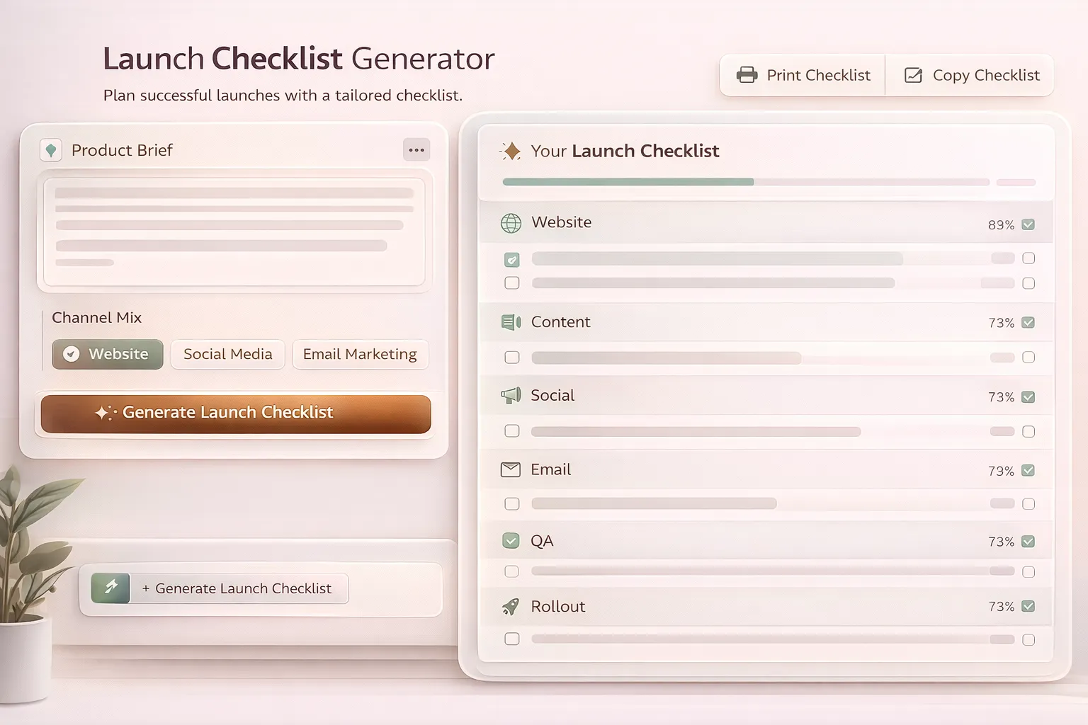 Launch Checklist Generator cover