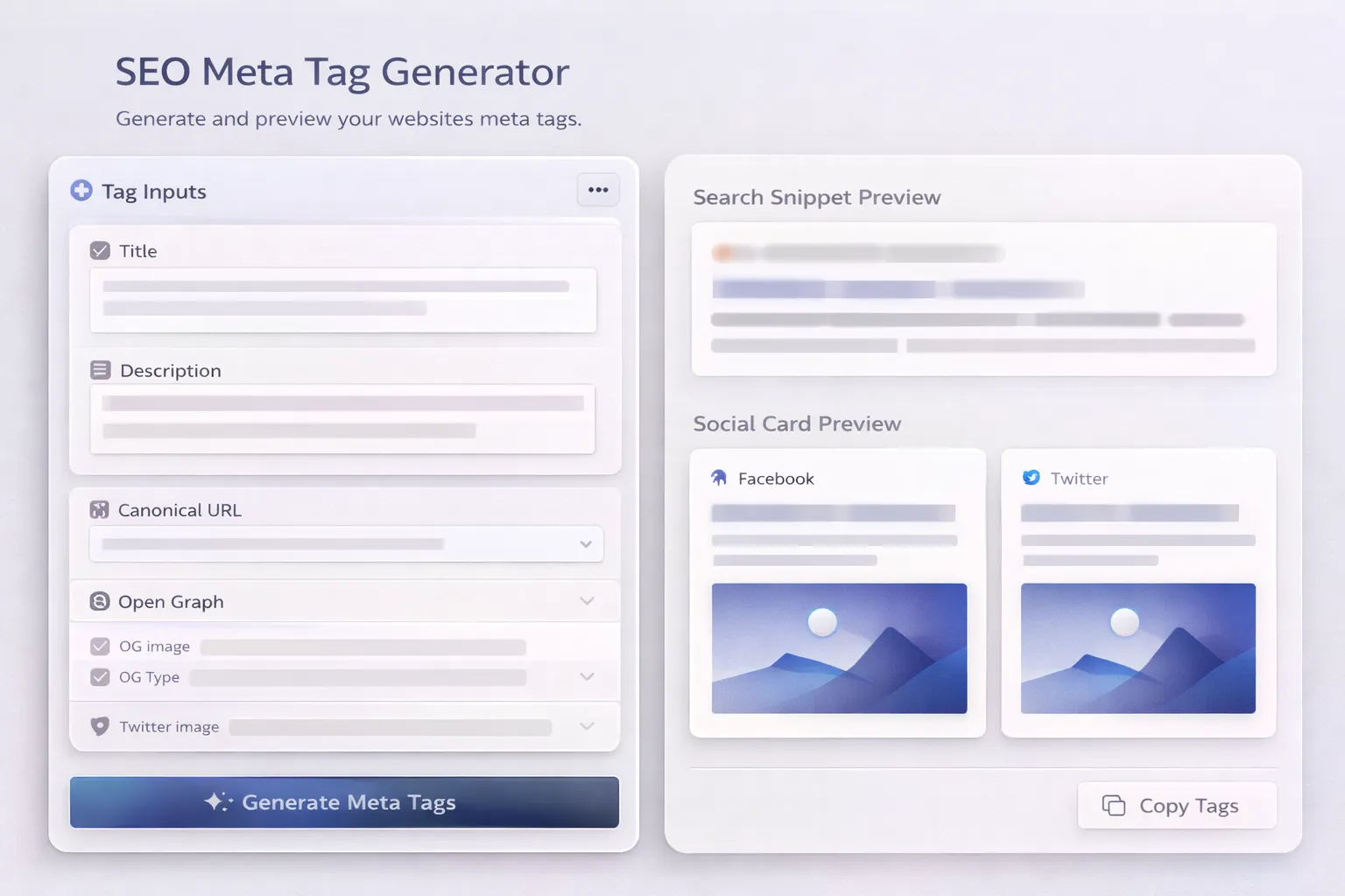 Meta Tag Generator cover