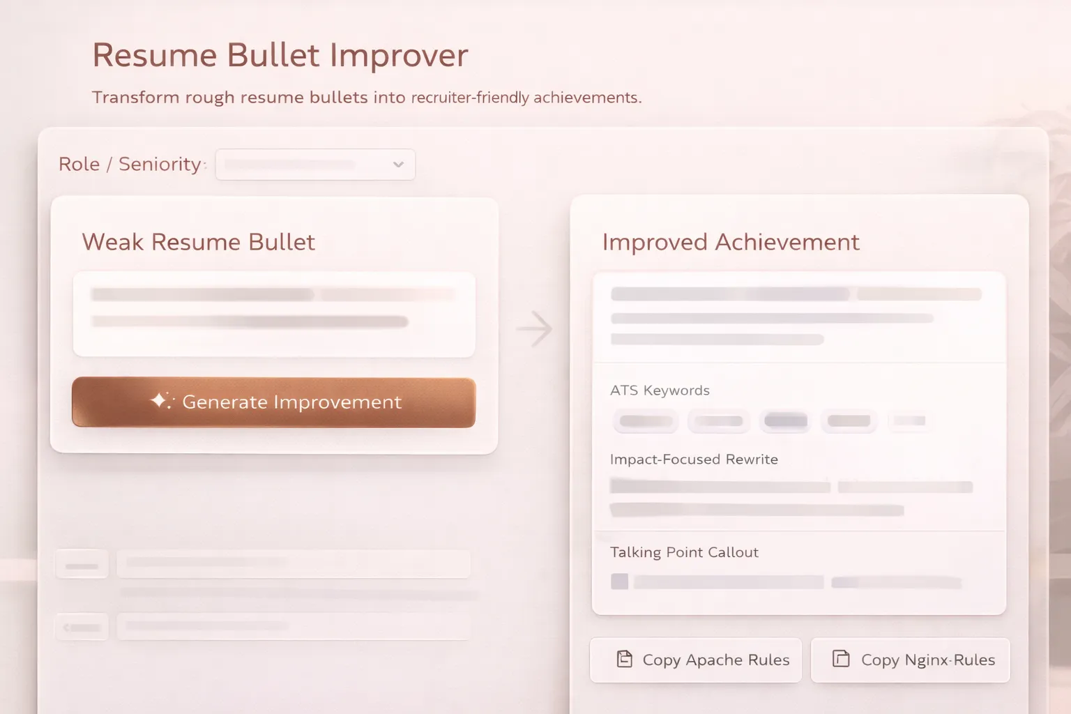 Resume Bullet Improver cover