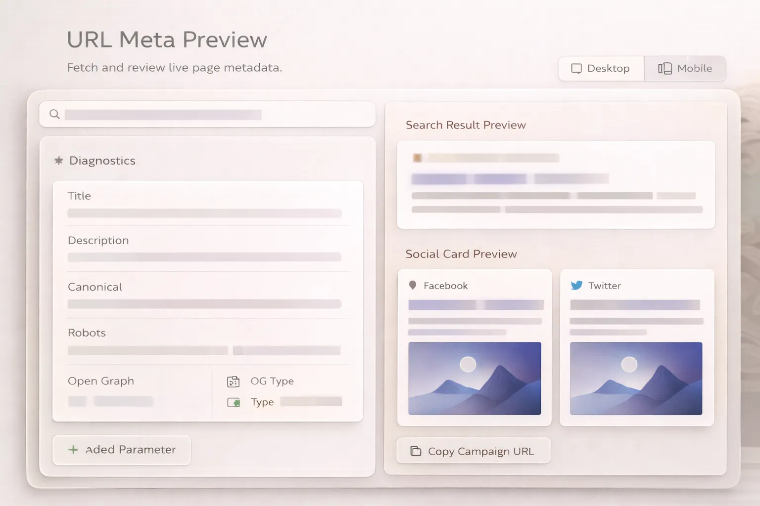 URL Meta Preview Tool cover